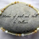 ✫MOTHER OF PEARL AND SHELL✫ BEADED ANKLE CHAIN ANKLET ANKLE BRACELET sizes below