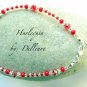 ✫ HARLEQUIN ✫ HANDCRAFTED ANKLE CHAIN ANKLET ANKLE BRACELET (colour choice)