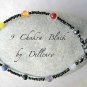 &acirc;�&laquo;9 CHAKRA BLACK&acirc;�&laquo; HANDCRAFTED GEMSTONE ANKLET ANKLE CHAIN ANKLE BRACELET