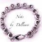 &acirc;�&laquo;NUTS&acirc;�&laquo; MENS STAINLESS STEEL BRACELET  HEAVY METAL, BIKER, BOHO, GOTHIC, SURF
