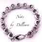 &acirc;�&laquo;NUTS&acirc;�&laquo; MENS STAINLESS STEEL BRACELET  HEAVY METAL, BIKER, BOHO, GOTHIC, SURF