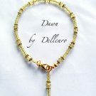 ✫ DAWN ✫ GOLDEN BEADED ANKLE CHAIN BRACELET ANKLET All sizes