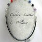 &acirc;�&laquo;9 CHAKRA LEATHER&acirc;�&laquo; HANDCRAFTED ANKLET ANKLE BRACELET ANKLE CHAIN