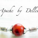 ✫APACHE✫ HANDCRAFTED TURQUOISE & CORAL GEM ANKLE CHAIN ANKLET ANKLE BRACELET