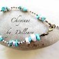 &acirc;�&laquo;CHEYENNE&acirc;�&laquo; HANDCRAFTED TURQUOISE GEMSTONE ANKLE CHAIN ANKLET ANKLE BRACELET