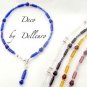 &acirc;�&laquo; DECO &acirc;�&laquo; HANDCRAFTED GLASS ANKLE CHAIN ANKLET ANKLE BRACELET (Colour choice)