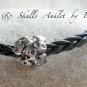 &acirc;�&laquo;LEATHER & SKULLS&acirc;�&laquo; ANKLE CHAIN BRACELET ANKLET WRAP SURF BOHO GOTHIC