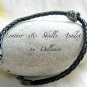 &acirc;�&laquo;LEATHER & SKULLS&acirc;�&laquo; ANKLE CHAIN BRACELET ANKLET WRAP SURF BOHO GOTHIC