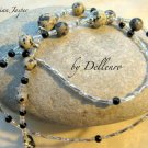 ✫DALMATIAN JASPER✫ BEADED GLASSES SPECTACLES CHAIN EYEGLASS CHAIN HOLDER CORD
