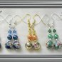 &acirc;�&laquo;CLOISONNE EARRINGS&acirc;�&laquo; BEAUTIFUL HANDCRAFTED DANGLE DROP EARRINGS