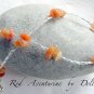 &acirc;�&laquo;RED AVENTURINE&acirc;�&laquo; GEMSTONE BEADED ANKLE CHAIN ANKLET ANKLE BRACELET (sizes below)
