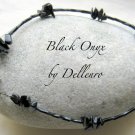 ✫BLACK ONYX✫ BEADED GEMSTONE ANKLE CHAIN ANKLE BRACELET ANKLET (size menu below