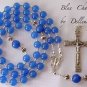 &acirc;�&laquo;BLUE CHALCEDONY&acirc;�&laquo;GEMSTONE HANDCRAFTED ROSARY (Gift boxed)