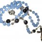 ✫BLUE CHALCEDONY✫GEMSTONE HANDCRAFTED ROSARY (Gift boxed)