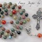 &acirc;�&laquo;FANCY JASPER&acirc;�&laquo; BEAUTIFUL HANDCRAFTED GEMSTONE ROSARY (GIFT BOXED)