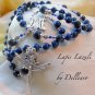 &acirc;�&laquo; LAPIS LAZULI &acirc;�&laquo; BLUE GEMSTONE HANDCRAFTED FIVE DECADE ROSARY (GIFT BOXED)
