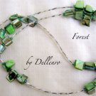 ✫FOREST✫ GREEN SHELL BEADED EYEGLASSES GLASSES SPECTACLES CHAIN  HOLDER CORD