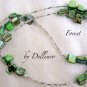 &acirc;�&laquo;FOREST&acirc;�&laquo; GREEN SHELL BEADED EYEGLASSES GLASSES SPECTACLES CHAIN  HOLDER CORD