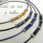 â«LEATHER & NUTS â« UNISEX NECKLACE WITH STAINLESS STEEL. U CHOOSE COLOUR & SIZE