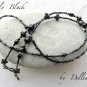 &acirc;�&laquo;LILY BLACK&acirc;�&laquo; BEADED EYEGLASSES GLASSES SPECTACLES CHAIN  HOLDER CORD