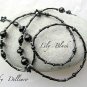 &acirc;�&laquo;LILY BLACK&acirc;�&laquo; BEADED EYEGLASSES GLASSES SPECTACLES CHAIN  HOLDER CORD