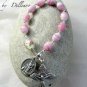 &acirc;�&laquo;PINK SWIRL&acirc;�&laquo;  HANDCRAFTED DURANGA GLASS ONE DECADE TENNER ROSARY CHAPLET (Boxed)
