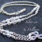 &acirc;�&laquo;SILVER ICE&acirc;�&laquo; BEADED EYEGLASS SPECTACLES GLASSES CHAIN HOLDER CORD