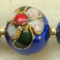 &acirc;�&laquo;BLUE CLOISONNE&acirc;�&laquo; BEADED EYEGLASSES SPECTACLES GLASSES CHAIN HOLDER CORD