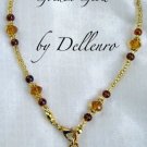 ✫GOLDEN GLOW✫ BEADED ANKLE CHAIN BRACELET ANKLET All sizes