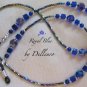 &acirc;�&laquo;ROYAL BLUE&acirc;�&laquo; BEADED EYEGLASS GLASSES SPECTACLES CHAIN HOLDER CORD