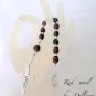 â«RED SWIRLâ« HANDCRAFTED DURANGA GLASS ONE DECADE TENNER ROSARY CHAPLET (Boxed)
