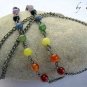 ✫CHAKRA GEMSTONES✫ BLACK EYEGLASS GLASSES SPECTACLES CHAIN HOLDER CORD