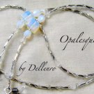 ✫OPALESQUE✫ OPAL WHITE EYEGLASS GLASSES SPECTACLES CHAIN HOLDER CORD