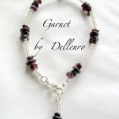 ✫GARNET✫ HANDCRAFTED DEEP RED GEMSTONE ANKLET ANKLE CHAIN ANKLE BRACELET