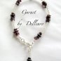 &acirc;�&laquo;GARNET&acirc;�&laquo; HANDCRAFTED DEEP RED GEMSTONE ANKLET ANKLE CHAIN ANKLE BRACELET