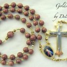 ✫GOLDSTONE✫ HANDCRAFTED GEMSTONE ROSARY (GIFT BOXED)