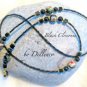 ✫BLACK CLOISONNE✫ HANDCRAFTED BEADED EYEGLASS GLASSES SPECTACLES HOLDER CORD