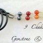 â«9 CHAKRAâ« GEMSTONE AND LEATHER EYEGLASS GLASSES SPECTACLES CHAIN HOLDER CORD