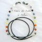 â«9 CHAKRAâ« GEMSTONE AND LEATHER EYEGLASS GLASSES SPECTACLES CHAIN HOLDER CORD