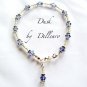 &acirc;�&laquo; DUSK &acirc;�&laquo; PURPLE  BEADED ANKLE CHAIN BRACELET ANKLET All sizes