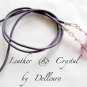 &acirc;�&laquo; LEATHER & CRYSTAL &acirc;�&laquo; EYEGLASSES SPECTACLES GLASSES CHAIN HOLDER CORD
