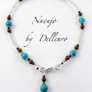 ✫NAVAJO✫ HANDCRAFTED GEMSTONE ANKLE CHAIN ANKLET ANKLE BRACELET