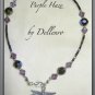 ✫PURPLE HAZE✫ HANDCRAFTED BEADED CRYSTAL ANKLE CHAIN ANKLET ANKLE BRACELET