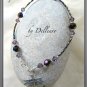 &acirc;�&laquo;PURPLE HAZE&acirc;�&laquo; HANDCRAFTED BEADED CRYSTAL ANKLE CHAIN ANKLET ANKLE BRACELET