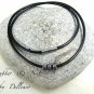 &acirc;�&laquo; RUBBER AND NUTS &acirc;�&laquo; MENS RUBBER AND STAINLESS STEEEL NECKLACE WRAP