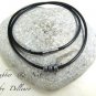 &acirc;�&laquo; RUBBER AND NUTS &acirc;�&laquo; MENS RUBBER AND STAINLESS STEEEL NECKLACE WRAP