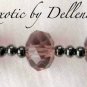 &acirc;�&laquo;EXOTIC&acirc;�&laquo; HANDCRAFTED CRYSTAL AND LAMPWORK ASYMMETRICAL NECKLACE. (Clearance)