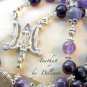 &acirc;�&laquo;AMETHYST&acirc;�&laquo; PURPLE GEMSTONE HANDCRAFTED FIVE DECADE  ROSARY (GIFT BOXED)