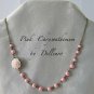 ✫PINK CRYSANTHEMUM✫ HANDCRAFTED ASYMMETRICAL NECKLACE (Clearance)