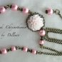 ✫PINK CRYSANTHEMUM✫ HANDCRAFTED ASYMMETRICAL NECKLACE (Clearance)